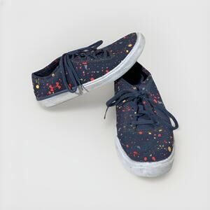 Under Armour Fashion Sneakers Size 7Y Youth Navy Blue Tennis Lace Up Shoes Girls